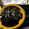 Classic Yellow 18" Steering Wheel With Chrome Bezel On Truck