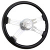 Classic Black 18" Steering Wheel