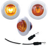 2 LED Mini Clearance Marker Light With Bezel - Amber