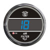 Truck Air Filter Monitor TelTek Gauge - Blue