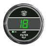 Truck Air Filter Monitor TelTek Gauge - Green