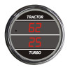 Truck Dual Display PSI Tractor/Turbo TelTek Gauge - Red