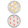 Pearl 2.5" Round LED Clearance Marker Light 7 Diodes