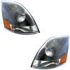 Black Volvo VNL Headlights