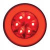 4" Round STT & PTC GLO Red LED Light Turned On