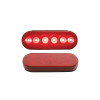 Red LED Oval Economy STT Light 6 Diodes - Red