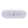 Red LED Oval Economy STT Light 6 Diodes - Clear