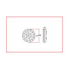 4" Red Economy Stop Turn & Tail 8 Diode LED Light Dimensions