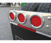 4" Red Economy Stop Turn & Tail 8 Diode LED Light On Truck