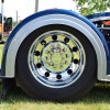 Lifetime Chrome Rear Axle Cover With Top Hat Style Nut Covers On Truck