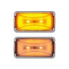 8 LED Rectangular Clearance Marker GLO Light Colors