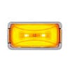 8 LED Rectangular Clearance Marker GLO Light With Amber LEDs/Amber Lens