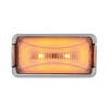 8 LED Rectangular Clearance Marker GLO Light With Amber LEDs/Clear Lens