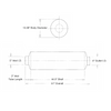 10" Muffler For Freightliner International Mack Volvo & Sterling Measurement Diagram