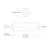 9" Muffler For International 8100 Mack Granite CV MR LE R Measurement Diagram