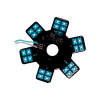 5" Star With Blue LEDs For 13" Donaldson Air Breather
