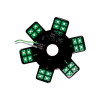 5" Star With Green LEDs For 13" Donaldson Air Breather