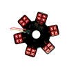 5" Star With Red LEDs For 13" Donaldson Air Breather
