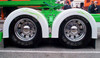 Semi Truck Fiberglass Single Axle Fender Set Painted White