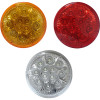 12 LED 4 Inch Round Red amber and clear STT and PTC Lights