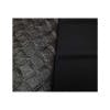 Black Vinyl Seat Cover With Breathable Cushion And Pocket