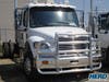 Freightliner M2 106 Herd 2 Post Defender Bumper Grill Guard With Horizontal Bars On Truck