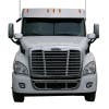14" Freightliner Cascadia Day Cab Drop Visor On Truck Front View