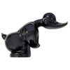 Angry Rubber Duck Hood Ornament Death Proof Gloss Black (Right-Facing View)