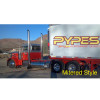 Pypes Peterbilt 359 379 6.5” Stainless Steel Miter Exhaust Kit On Red Truck