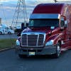 16" Freightliner Cascadia Standard Mount Visor With Lights On Truck