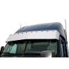 16" Freightliner Cascadia Standard Mount Visor With Lights Close Up