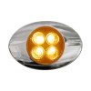 Millenium M3 Style Dual Revolution Amber & White LED Marker Light Amber Lit