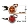1" Round Bulls Eye LED Lights By RoadWorks Dimensions