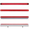 12 Dual Function GLO Light Bar With Chrome Housing Red