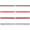 24 Dual Function GLO Light Bar With Chrome Housing Red
