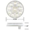 4" Round Competition Series Back Up Light Dimensions