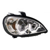 Passenger Freightliner Columbia Projection LED Headlights 1996 & Newer Lit Angle View