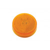 2 1/2" Round Clearance Marker 8 Amber LED Light With Reflectorized Amber Lens