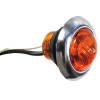 Mini Button Amber LED Marker Light Side View