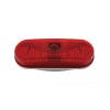 Incandescent Oval Crystal Red STT Light Angle View