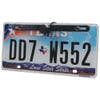 Wired Backup License Plate Bracket Camera Mounted On Plate