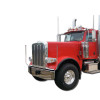 Peterbilt 370 380 With Fender Flares Stainless Steel LED Bumper Guide On Truck