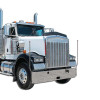 Stainless Steel LED Bumper Guide On Kenworth W900L W900B