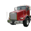 Kenworth T800 With Fender Flares Stainless Steel LED Bumper Guide On Truck