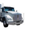 Kenworth T880 Stainless Steel LED Bumper Guide On Truck