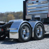 Hogebuilt 100" Value-Line Stainless Steel Single Axle Ultimate Lowrider Fenders On Back of Truck
