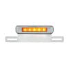 Motorcycle LED License Plate Bracket - Amber Auxiliary LED