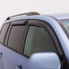 Chevrolet Silverado 1500 2500 3500 Extended Cab AVS Smoke Ventvisor 4 Piece On Truck Angle View