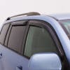 Chevrolet Silverado 1500 2500 3500 Extended Cab AVS Smoke Ventvisor 4 Piece On Truck Angle View