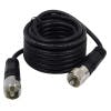 RoadPro 12' CB Antenna Coax Cable With PL-259 Connectors